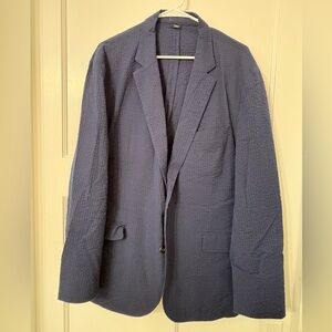 J. Crew Textured Navy Suit